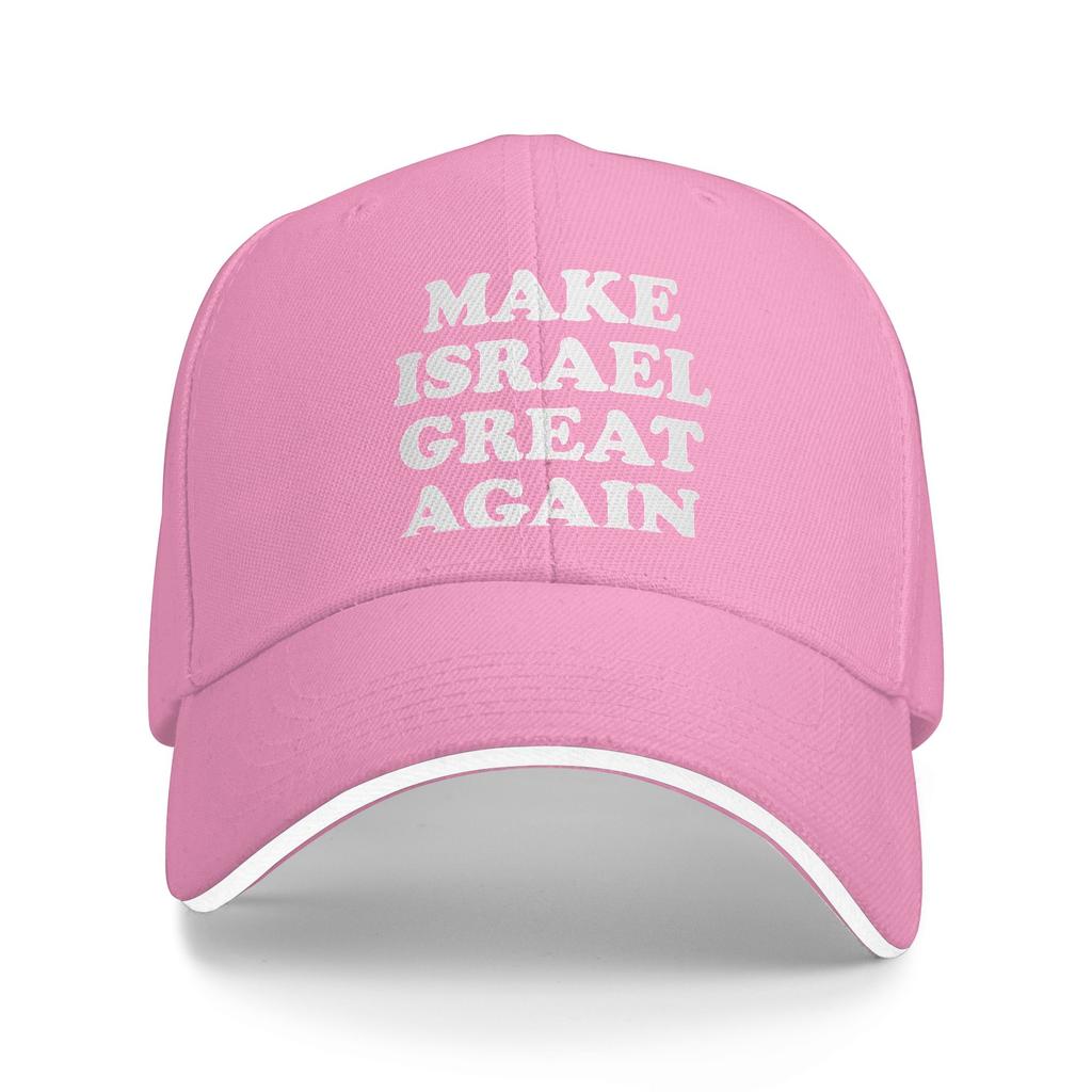 Sommer Freizeit Baseballkappe Make Israel Great Again Wandern Angeln Truckerhut Damen Unisex Sonnenschutz Street Style Baseballkappen