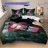Mystery Caves Printed 3pcs Bedding Set Soft Microfiber 1 Duvet Cover And 2 Pillowcases Home Bedroom Decor Xmas Gift K1929