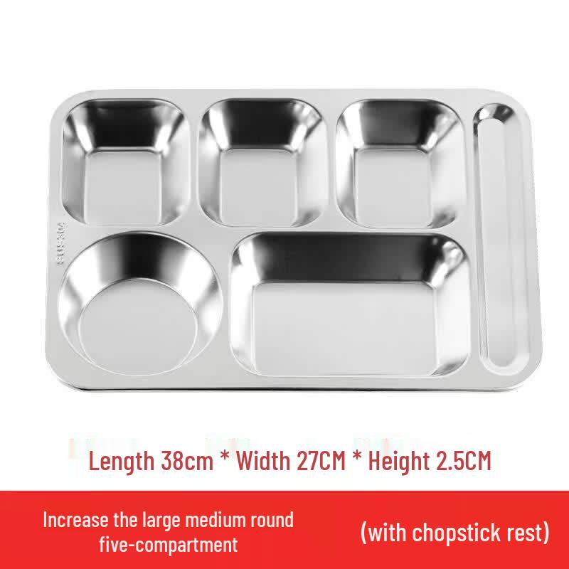 OEING Stainless Steel Compartmented Lunch Tray