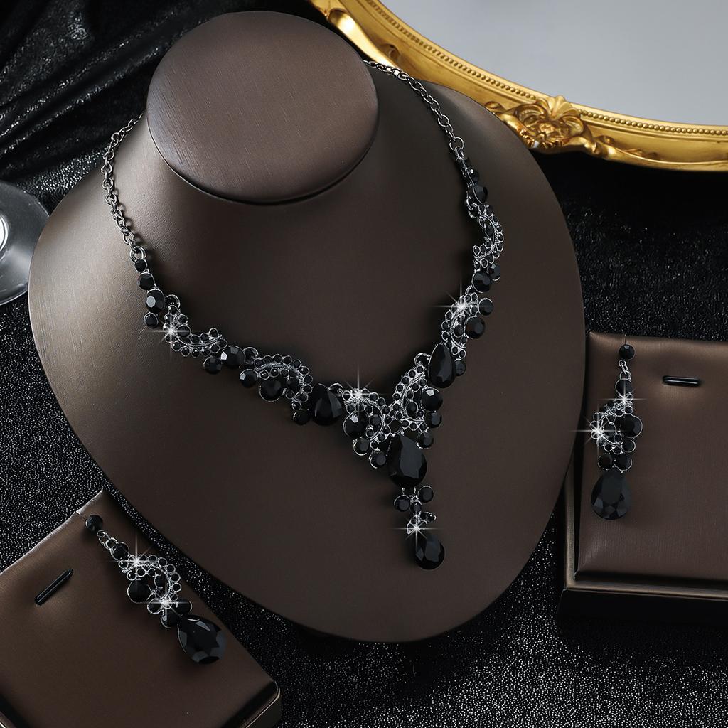 Accessori Sposa Set Collana Abito da Sposa Strass da Donna Gioielli Premium Abito Fotografia