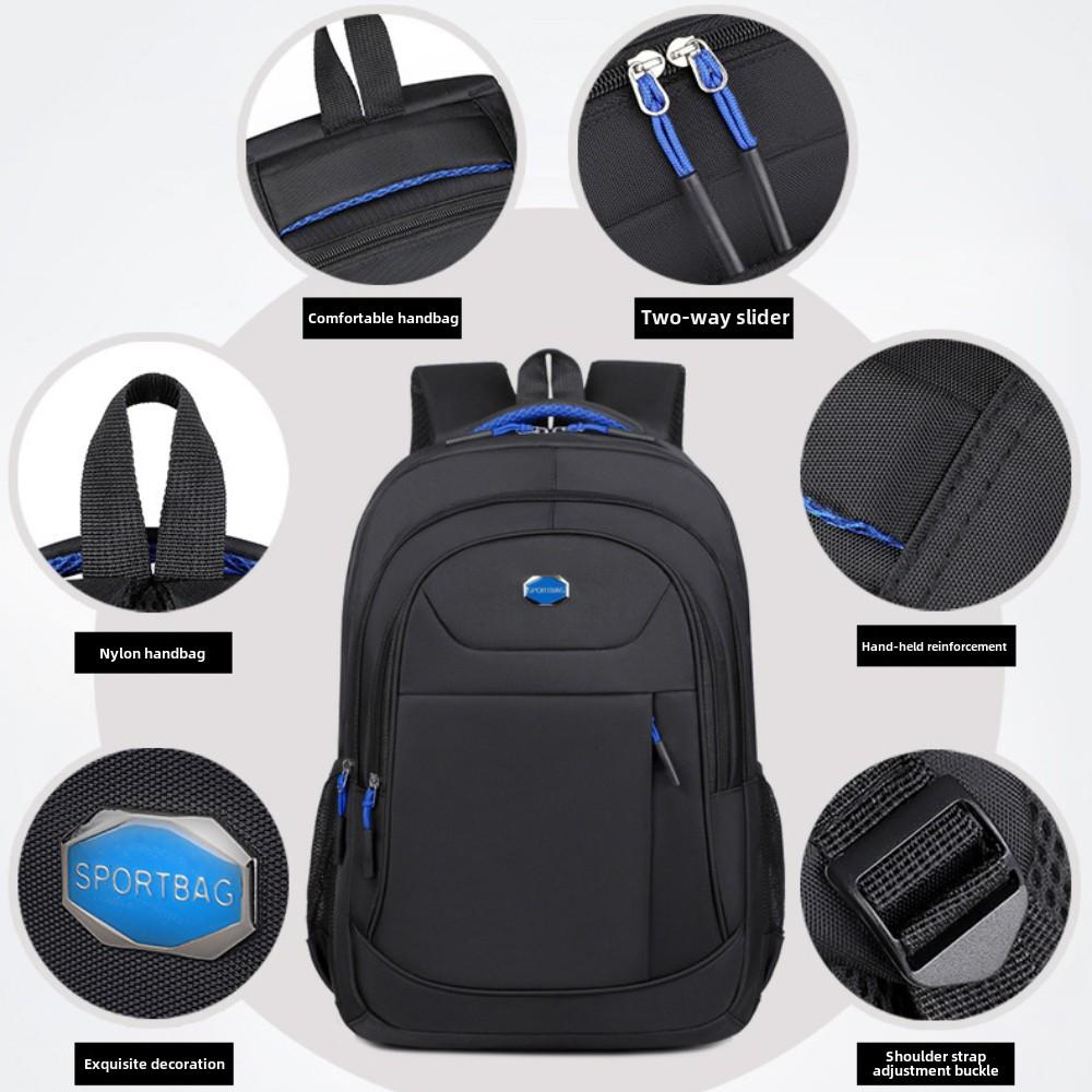 Men's Backpack Oxford Waterproof Backpack Business Computer Bag Leisure Travel Backpack High School Student