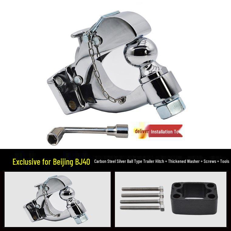 Beijing BJ40e 24-25 Model Rear Bumper Trailer Hitch with Towing Hook & Arm