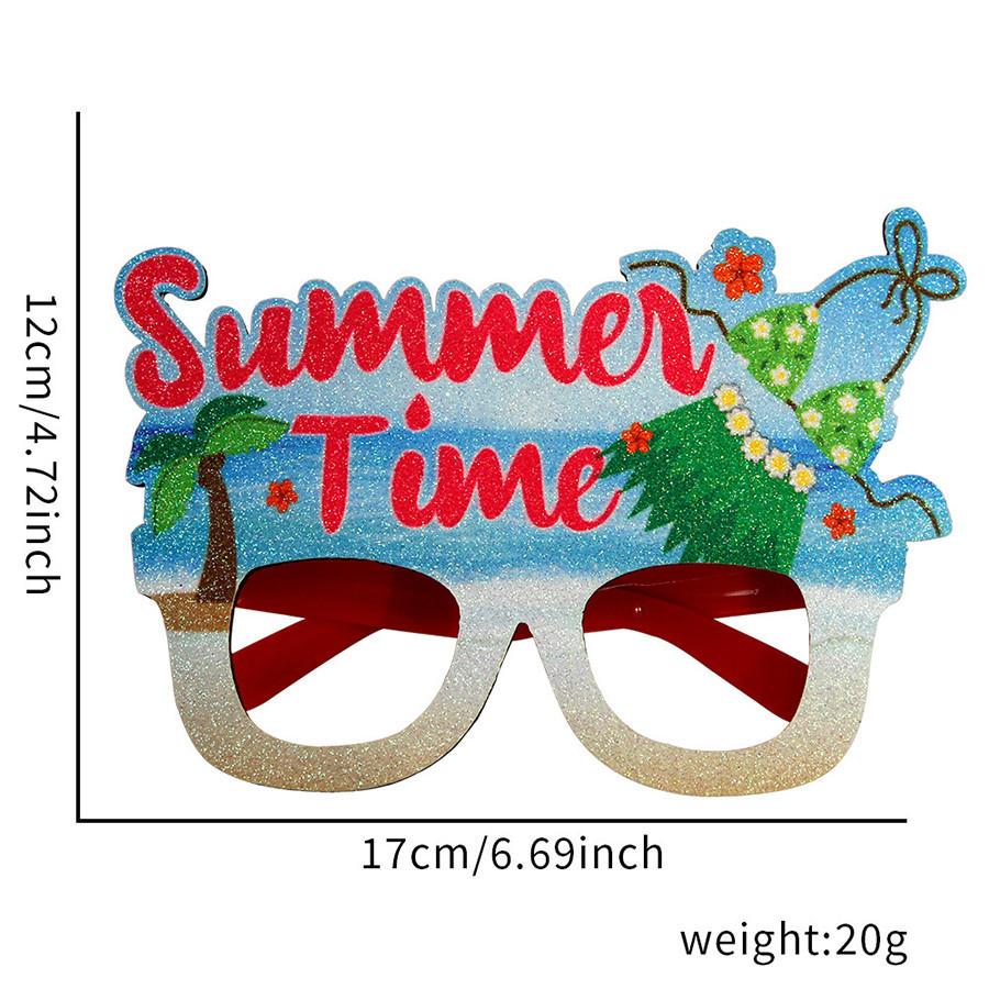 Tropikalna impreza z motywem szkła dekoracja hawajski flaming kokos drzewo tukan plastikowa rama dekoracja rekwizyty fotograficzne materiały