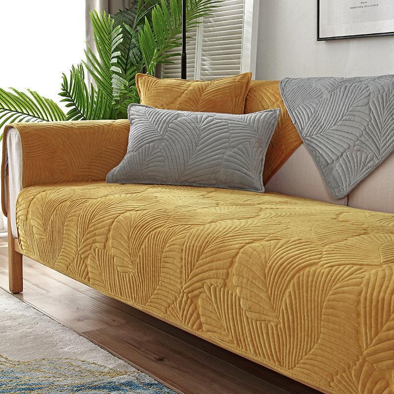 Sofa Kissen Rutschfest Einfach Modern Wintertag Kurzplüsch Sitzkissen Verdickt Vier Jahreszeiten Leder Sofa Überwurf Handtuch