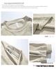 Youth Plus Size Patchwork Crewneck Sweatshirt: Men's Spring/Autumn Long Sleeve Trendy Loose Casual Top