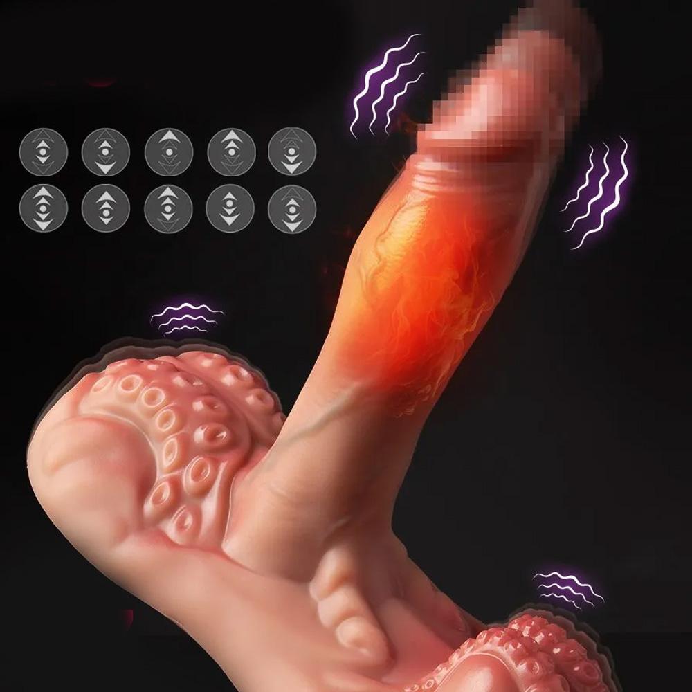 Sex Toys Thrusting Vibrator,Remote Controll Vibrator with 7 Thrusting Modes and 10 Vibration Modes, G-spot, Large Anal Dildos, Adjustable