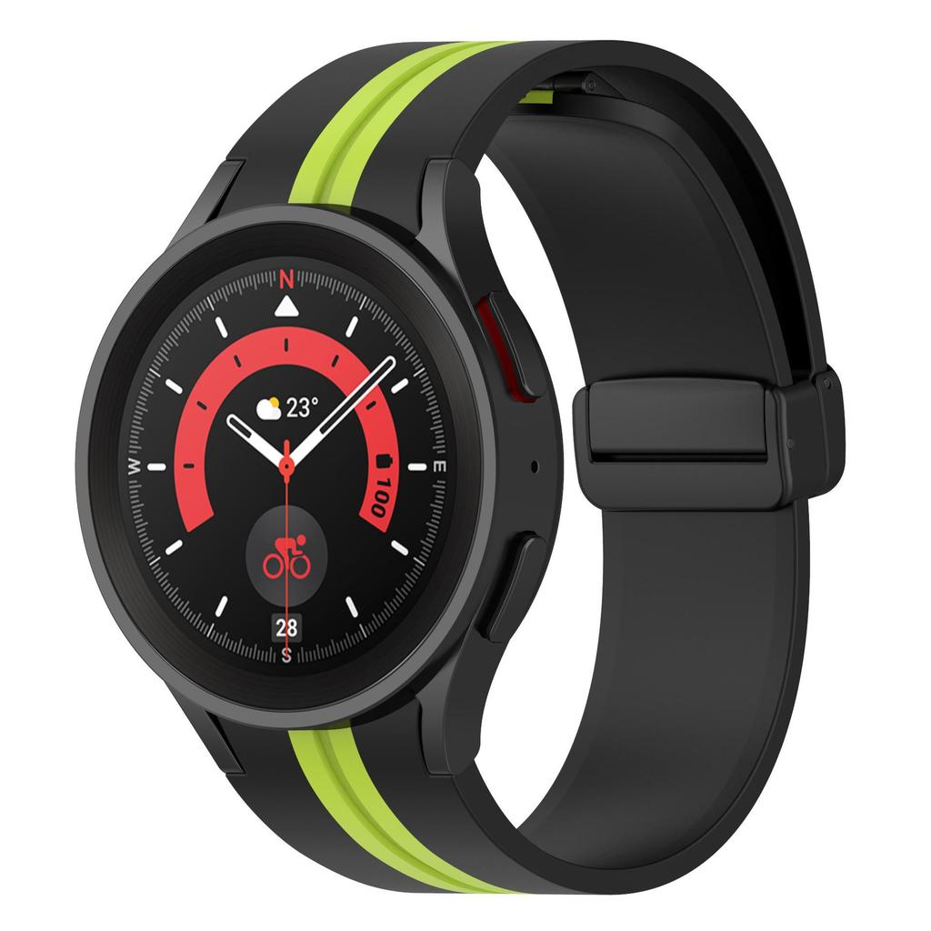 20mm Silicone Strap For Samsung Galaxy Watch 7/6/5/4 40mm 44mm 5Pro 45mm Magnetic Bracelet Galaxy Watch 6 Classic 47/43mm Band