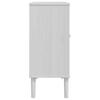 Vidaxl Senja Cabinet, Rattan Imitation, White, 80X35X80 Cm, Pine
