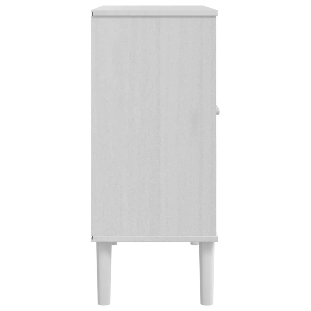 Vidaxl Senja Cabinet, Rattan Imitation, White, 80X35X80 Cm, Pine