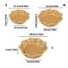Imitation Wicker Bread Basket Elegant Flower Shape Serving Trays for Display Storage In Kitchen or Market