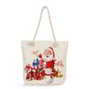 Multifunctional Christmas Printed Thick Rope Shoulder Beach Bag Casual Large Capacity Handbag 7603