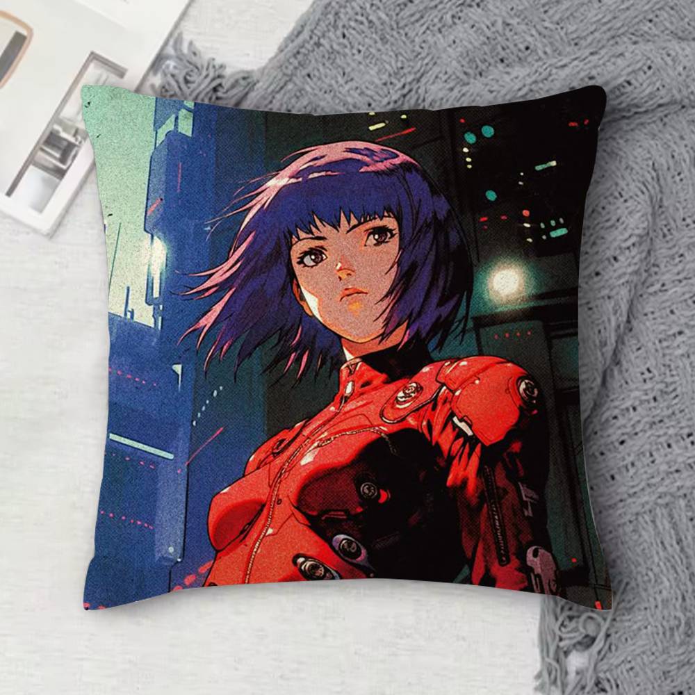 

GGhost in the Shell Doublesided Printed Square Decorative Cushion Cover for Sofa Living Room Home Decor 30x30 cm