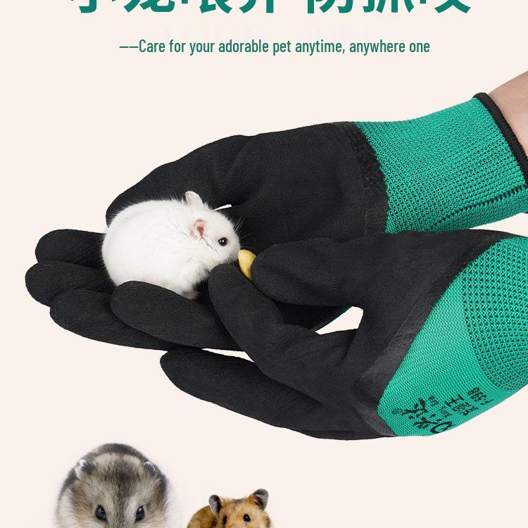Kinderschutzhandschuhe für Kleintiere - Hamster, Katzen und Papageien - Biss- und Kratzfest.