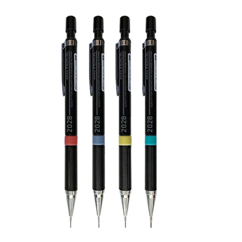 4 Pcs 0.3/0.5/0.7/0.9mm Automatic Pencils Mechanical Pencils Sketching Pencils for Art Enthusiasts