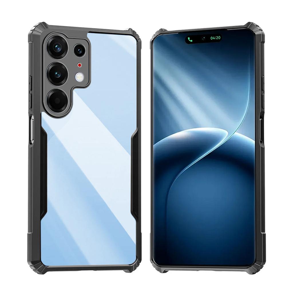 Clear Acrylic Phone Casing For Samsung Galaxy S26 S25 Ultra Plus S25 FE Edge Case Dustproof Slim Airbag Tough Anti-Drop Cover