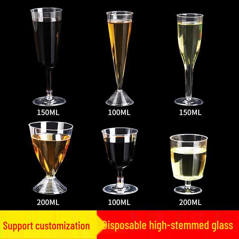Jinyuan Disposable PS Plastic Stemmed Cups