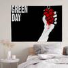 Green Day Muzyka Zespół Rockowy Wykres Gobelin Dekoracja Domu Hippie Bohemian Dekoracja Wróżbiarstwo Wiszący na Ścianę Wystrój Domu
