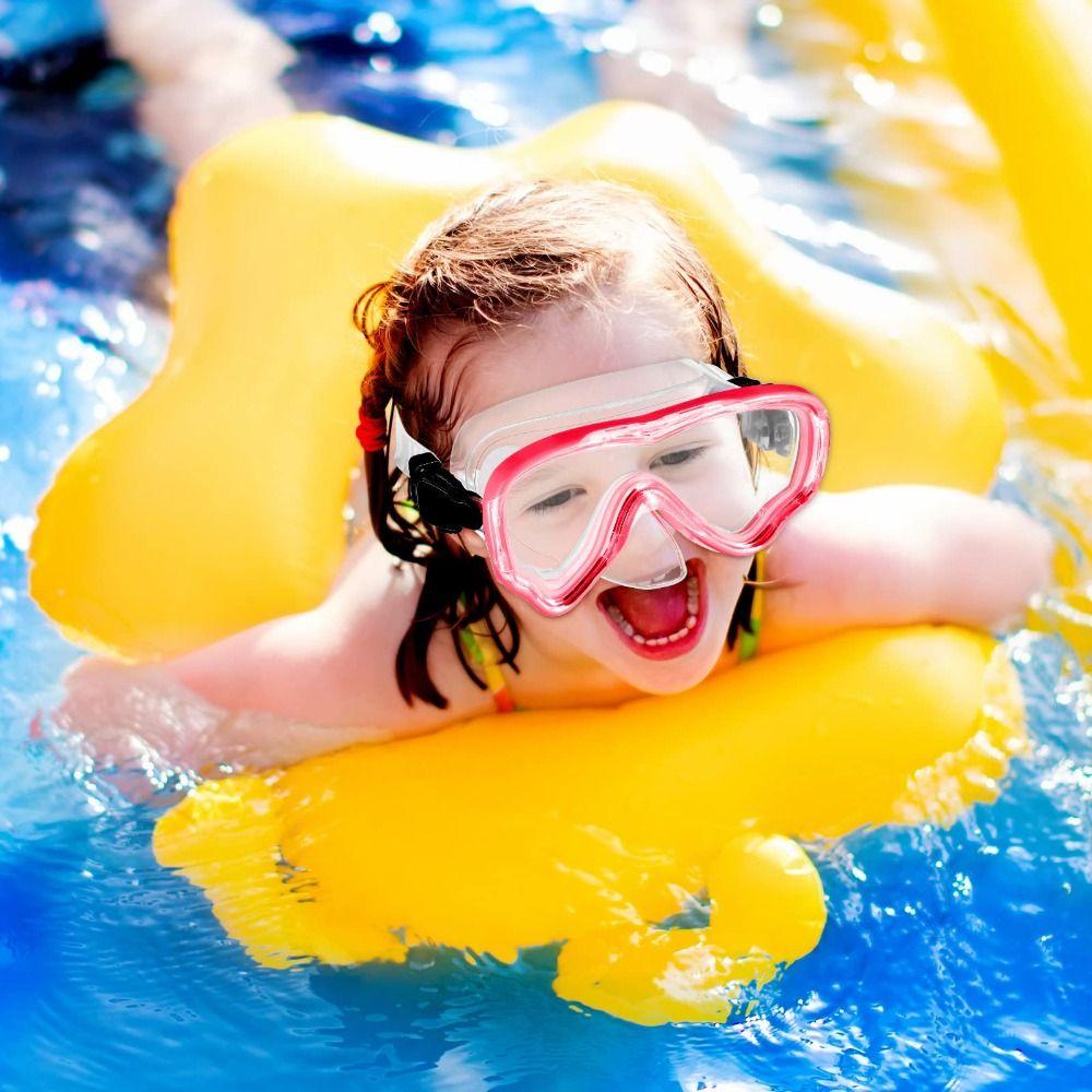 with Nose Cover Child Diving Mask PVC Strap Pool Swim Eyewear Unisex Kids Swim Goggles  Boys