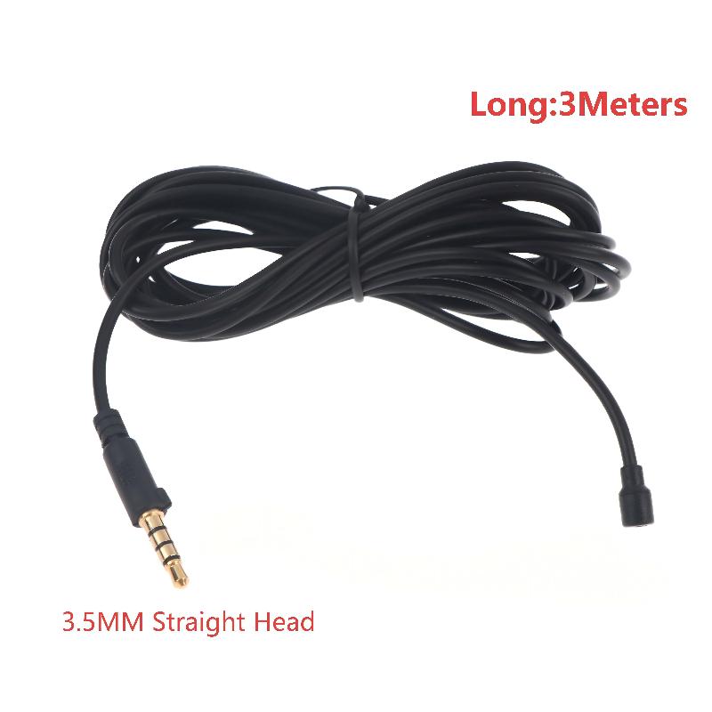 3 Meter 3.5Mm Male To Female Audio Extension Cable Car Audio Microphone Clip Jack Plug Stable Transmission For Car Dvd Radio