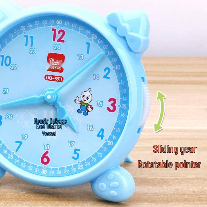 Three-Hand Learning Clock for Grades 1-3: Kindergarten Time Teaching Aid