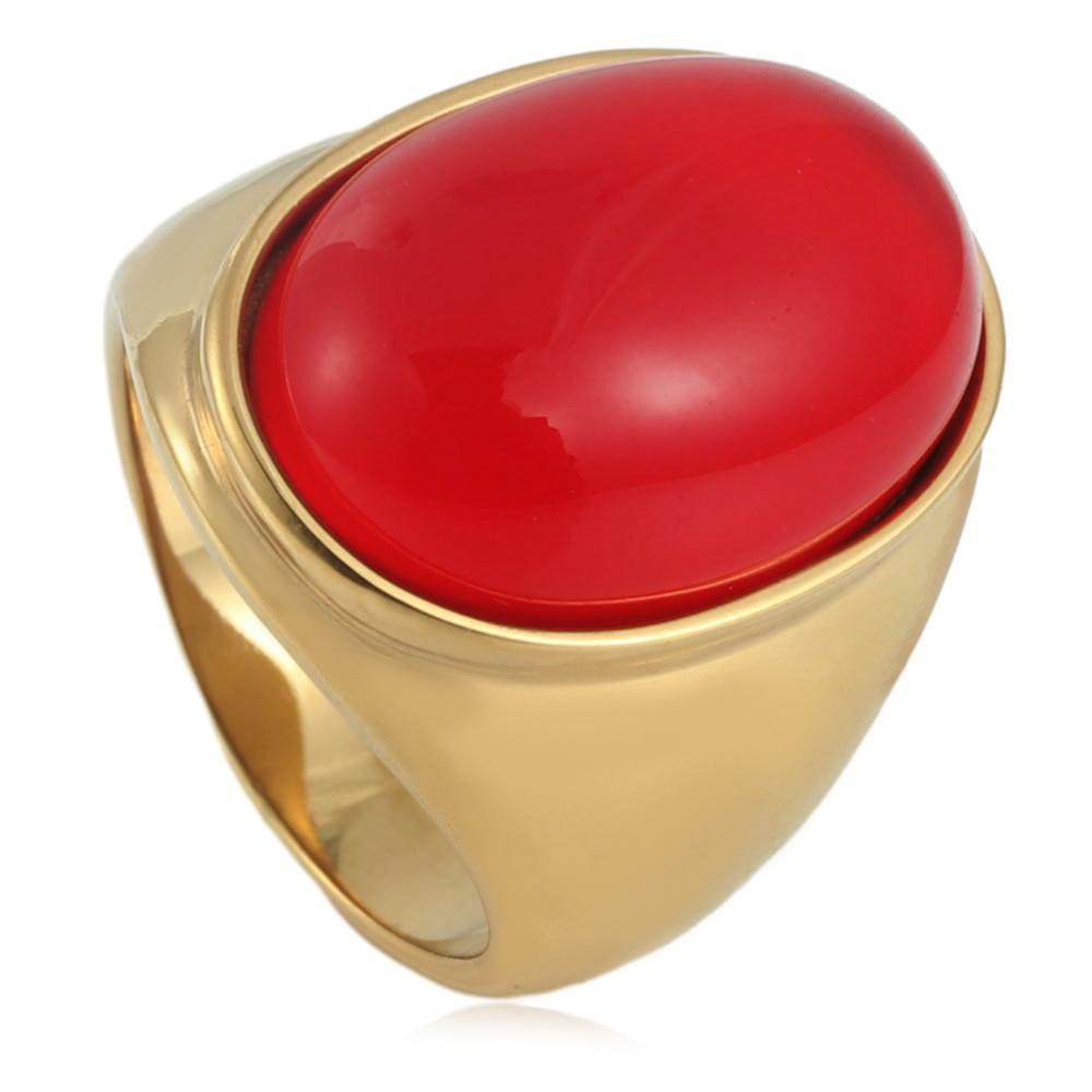 

Vintage Gemstone Titanium Ring for Men and Women, Fashion Simple Vintage Ruby Jewellery Ring, Ring Wholesale. 7 золотой