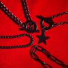 Multilayer Pendant Necklace Set Gothic Dark Hot Cool Neckchain Set New 4 Layer Necklaces  Women