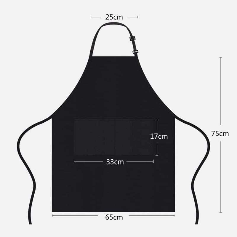 Korean-Style Custom Logo Neck Apron for Baking, Kitchen, Restaurant, and Coffee Shop