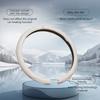 SEAMETAL O Type Car Steering Wheel Protect Cover Universal Leather 38CM Sweat-Absorbing Non-Slip Breathable Car Accessories