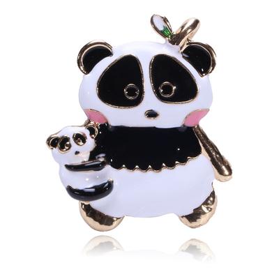 Cartoon Niedliche Panda Brosche, Vielseitige Kleine Frische Anstecknadel Herren- und Damenzubehör