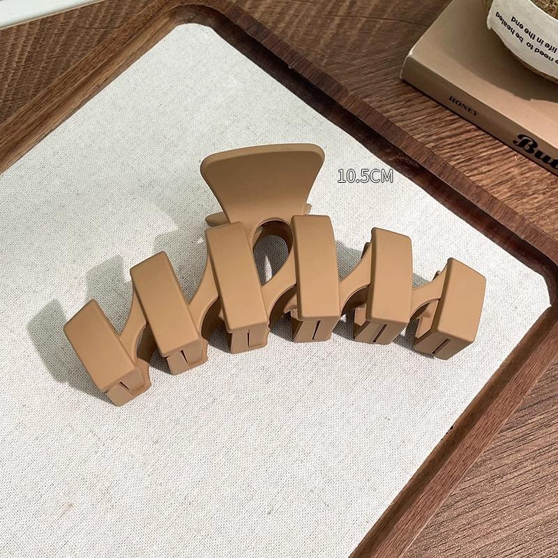 Massive schwarze matte große Haarklammern aus Acryl, Haarnadeln, Hai-Clip, Haarspange, Krabben-Haarspangen, Kopfbedeckung für Frauen, Haar-Accessoires