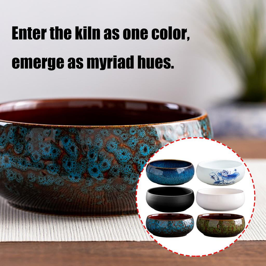 Creative Elegant Ceramic Flower Bowl for Indoor Gardens Water Lilies and Small Fish No Drainage Design Leak Prevention