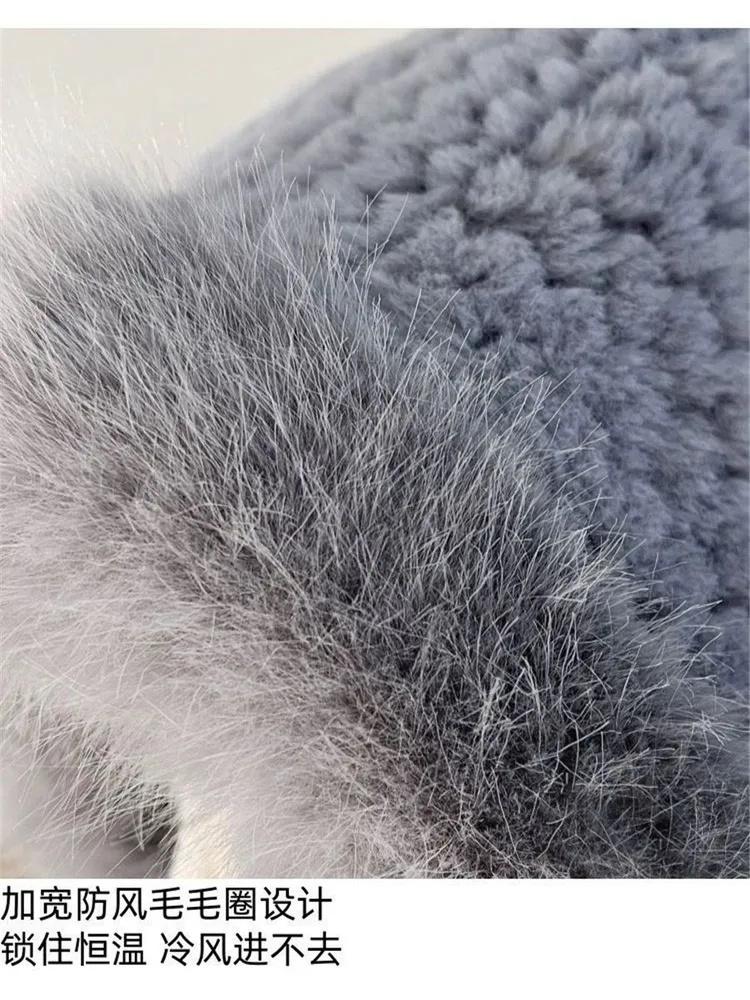 Hat, Scarf And Mask All-in-one Outdoor Women's Winter Travel Cold And Warm Equipment Cycling Thickened Plush Ear Hat