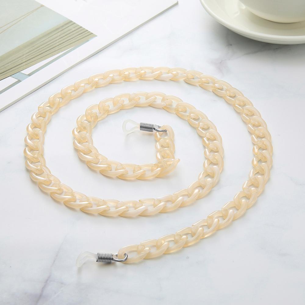 Trendige Acryl-Sonnenbrillen-Ketten für Damen Halter-Schnur Lesebrillen-Kette Lanyard Brillen-Hänge-Halskette Großhandel