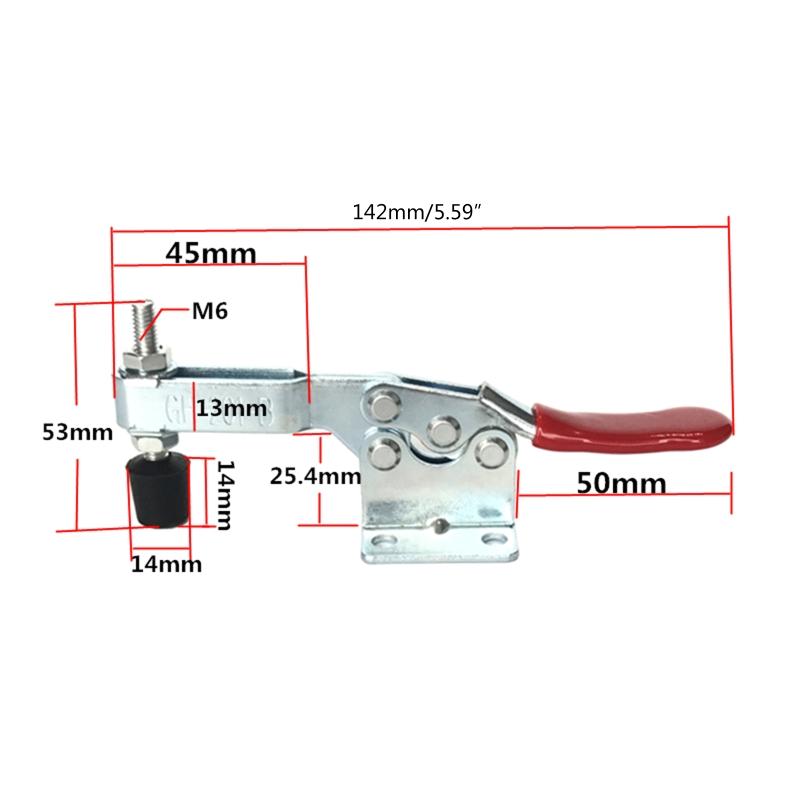 Hand Tool Toggle for Latch Clamp 201B 220 Lbs Holding Capacity Horizontal Clamp Horizontal Quick Release Toggle Clamp