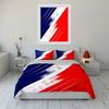 Diagonal red, white, blue stripes. Bedding sets Duvet cover sets Duvet covers Pillowcases(1*Duvet Cover 2*Pillowcases without duvet insert)