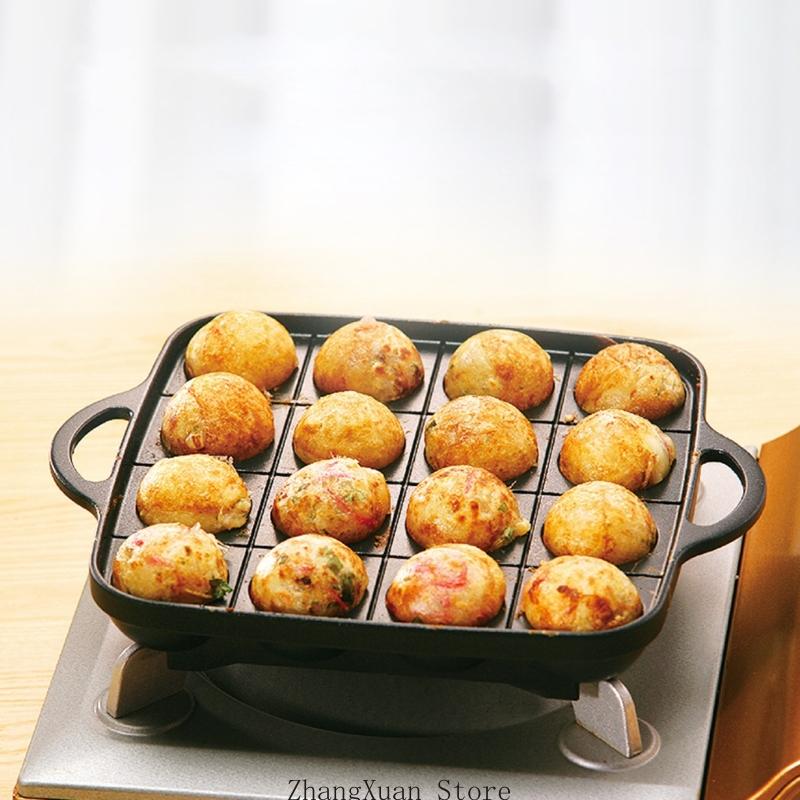 3XUF Nonstick Octopuses Ball Pancake Maker Octopuses Meatball Pan Kitchen Cookware