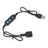 Programmable USB Timer Extension Cord with 12 Hour Cycle Timing Switching Cable Plastic Texture for Office and Home Use