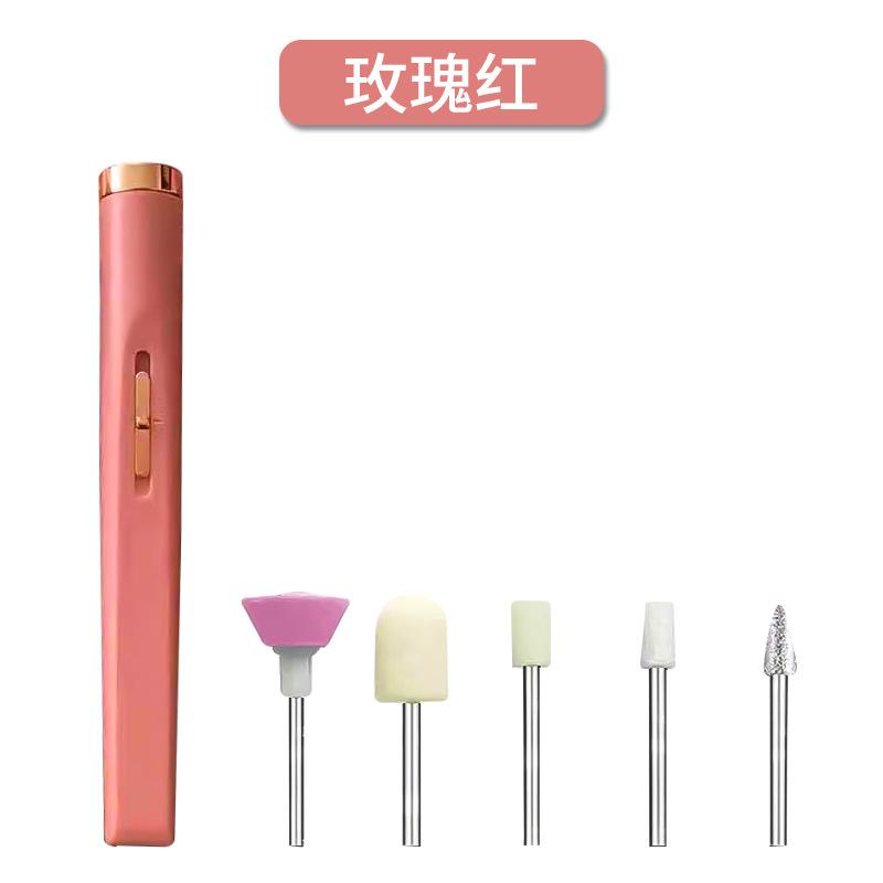 Professional Electric Nail Drill Machine Pedicure Manicure Drill Set Milling Cutters Set Nail File 20000RPM Polishing Equipment розовый