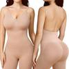 Women's Seamless Shaping Garment: Plus Size Waist-Cinching, Abdomen-Binding, Hip-Lifting Boxer Tights with Stylish Revealing Back