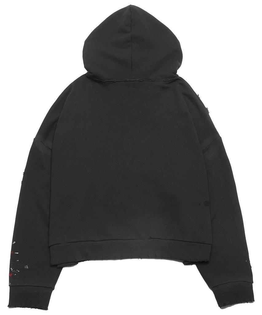 Endamirohone Rust Damaged Zip Hoodie