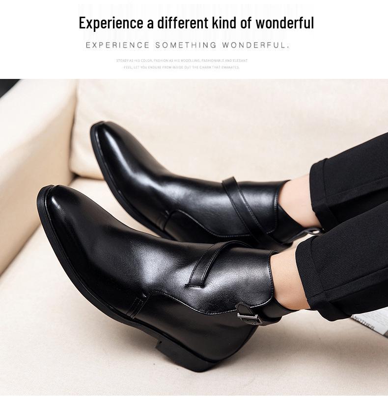 Stivali Martin Uomo Stile Coreano Alti Formali Business Casual, Taglia Grande 48