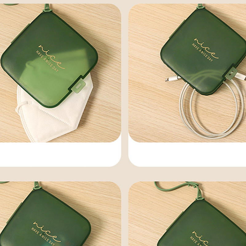 Travel Containers Mask Storage Box Dust Proof Storage Case ID Card Storage Home Organizer Transparent Mask Cover