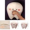 Cute Short Plush Cartoon Tooth Pillow For Kids, Soft And Comfortable On The Sofa