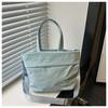 Fresh and sweet girl simple casual going out large capacity solid color spring hand carry shoulder small messenger bag