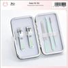 Jindajing Dream 5-Piece Manicure Set: Tweezers, Nail File, Blackhead Extractor, Clippers, Scissors.