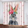 Easter Bunny Eggs Styles High Shading Curtains Variou Cartoon Styles and Colors Thick Blackout Drape Living Room Bedroom Curtain