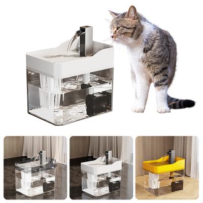 Katzen Wasserspender Leise Arbeitend Automatischer Haustierbrunnen Hunde Wasserspender für Haustiere im Innenbereich Leicht zu Reinigen Gesundes Trinken