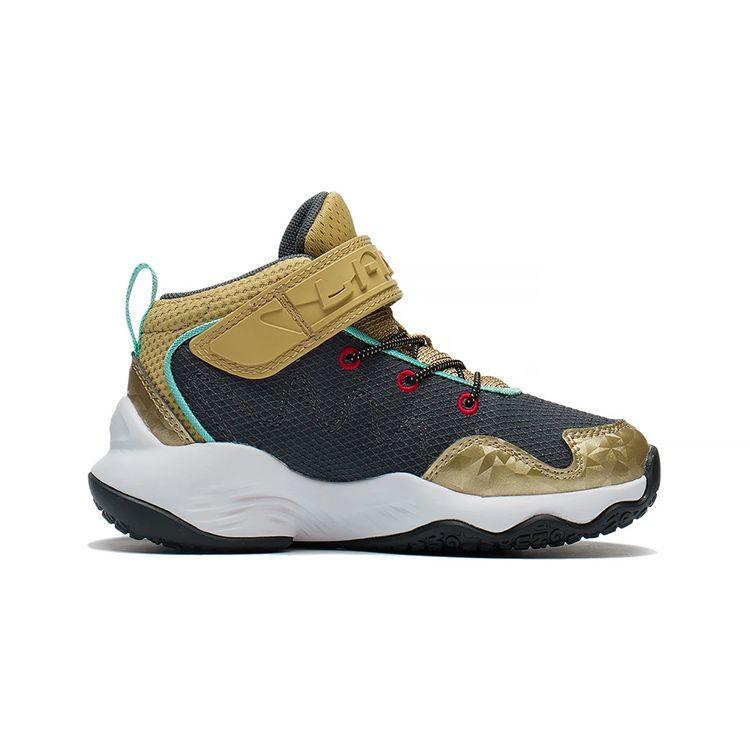 Li Ning Kids Pioneer Team 2.5 Shock Absorption Sports Casual Shoes Kids Casual Shoes Ancient-Gold YKNS092-7