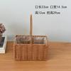 Processing custom imitation rattan woven flower basket, hand-woven waterproof gift basket with flowers, hand-woven hand-held gift basket