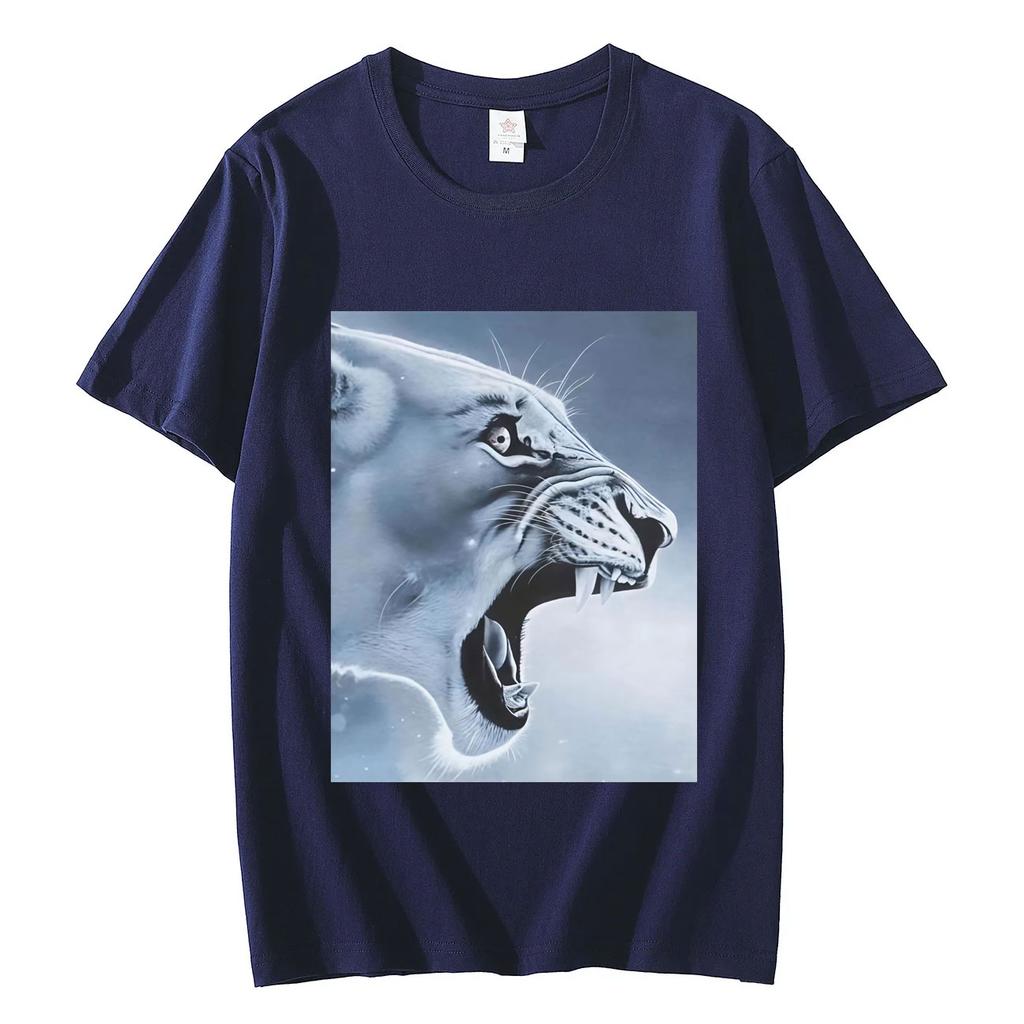 Funny Rage Bait Lion Meme Graphic T Shirts Summer Casual Comfort Short Sleeve Tshirt Men Women Clothing Fashion Loose Tshirts